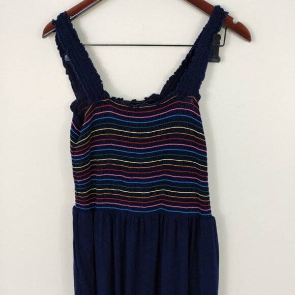 Modcloth Wide Leg Jumpsuit Large Navy Lightweight Comfy - Picture 2 of 6